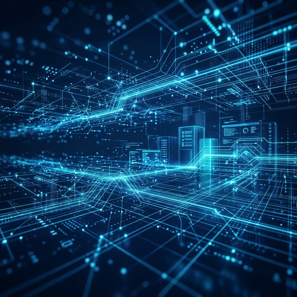 Abstract AI Neural Network Background